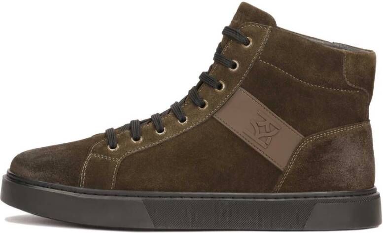 Kazar Hoge vetersneakers van suède