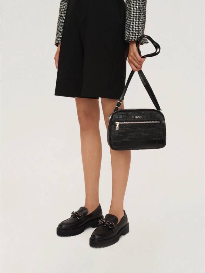 Kazar Instap Wandelschoenen met Kettingdetail Black Dames