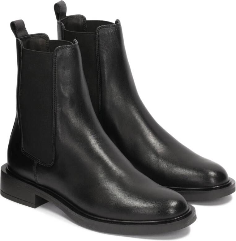 Kazar Instaplaarzen op een platte zool Black Dames