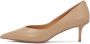 Kazar Klassieke beige leren pumps - Thumbnail 2