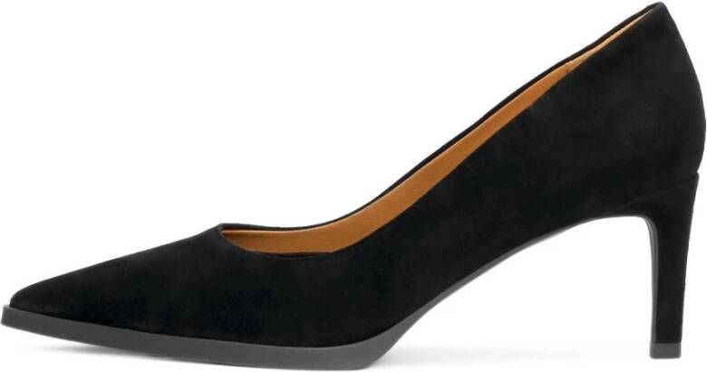 Kazar Klassieke zwarte suède pumps