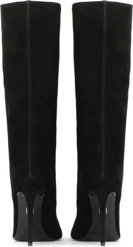 Kazar Laarzen met slip-on suède bovenwerk Black Dames