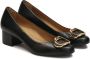 Kazar Lage leren pumps met metalen versiering Black Dames - Thumbnail 3