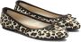 Kazar Leren ballerina's met natuurlijk haar in dierenprint Multicolor Dames - Thumbnail 2