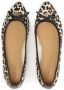 Kazar Leren ballerina's met natuurlijk haar in dierenprint Multicolor Dames - Thumbnail 4