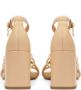 Kazar Leren flip flop sandalen met een paalhak Beige Dames - Thumbnail 6