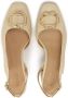 Kazar Leren halfopen pumps Beige Dames - Thumbnail 4