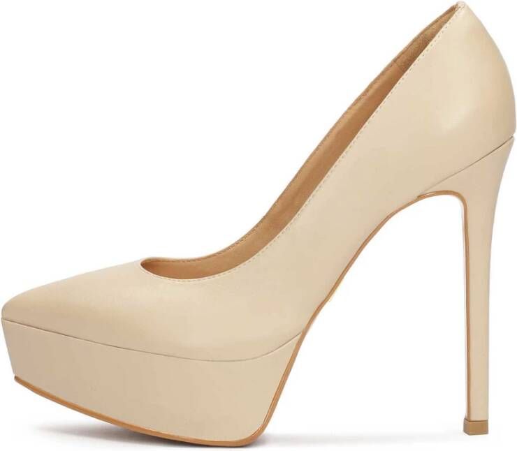 Kazar Leren hoge stiletto pumps met plateau