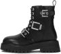 Kazar Leren laarzen met metalen gespen Black Dames - Thumbnail 5