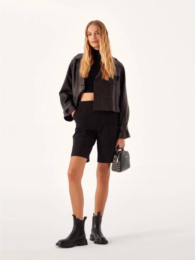 Kazar Leren laarzen met slip-on bovenwerk Black Dames