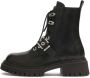 Kazar Leren laarzen op een dikke zool Black Dames - Thumbnail 6
