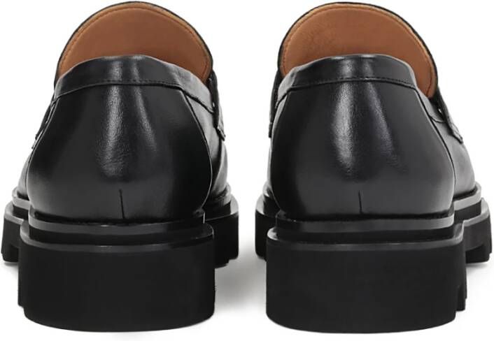 Kazar Leren loafers voor heren van Studio op een dikke zool Black Heren