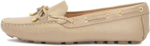 Kazar Leren mocassins met een band om de bovenkant Beige Dames