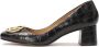 Kazar Leren pumps met een brede hak Black Dames - Thumbnail 5