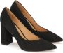 Kazar Leren pumps met een brede hak Black Dames - Thumbnail 2