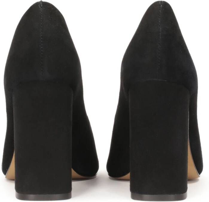 Kazar Leren pumps met een brede hak Black Dames