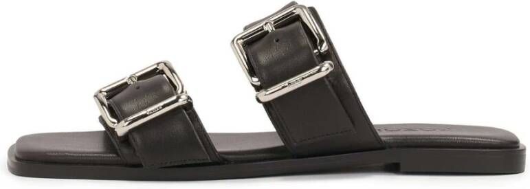 Kazar Leren slippers met brede banden LIV