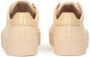 Kazar Leren sneakers op een rechte zool Beige Dames - Thumbnail 4