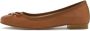 Kazar Lichtbruine comfortabele leren ballerina's Brown Dames - Thumbnail 5