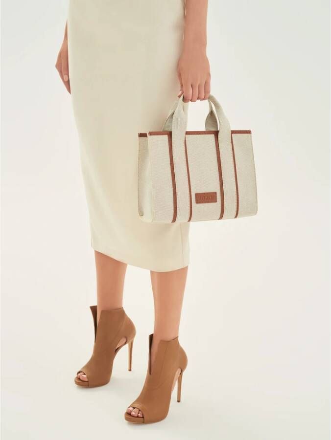 Kazar Lichtbruine peep toe enkellaarsjes met uitsparingen in de bovenkant Brown Dames
