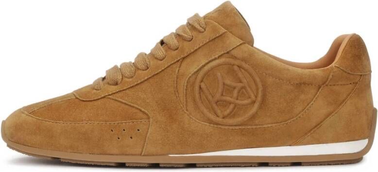Kazar Lichtbruine suède sneakers