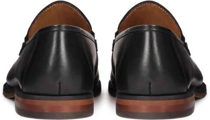 Kazar Loafers van natuurlijk leer met kwastjes Black Heren
