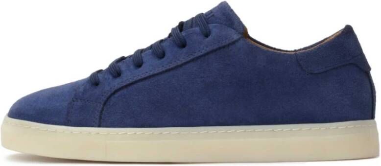 Kazar Marineblauwe suède leren sneakers Blue Heren