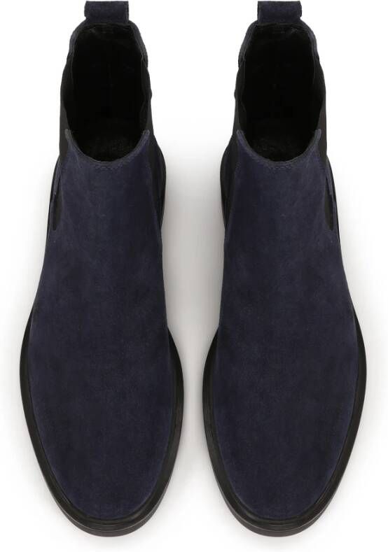 Kazar Marineblauwe suède pantoffels Blue Heren