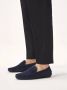Kazar Marineblauwe suède penske moccasins op een gegroefde zool Blue Heren - Thumbnail 4