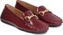 Kazar Maroon Gelakte Mocassins met Comfort Inlegzool Brown Dames - Thumbnail 3
