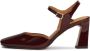 Kazar Maroon gelakte semi-open pumps - Thumbnail 2