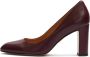 Kazar Maroon pumps met ronde neuzen - Thumbnail 2