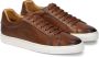 Kazar Minimalistische bruine sneakers met witte zool Brown Heren - Thumbnail 4