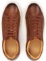 Kazar Minimalistische bruine sneakers met witte zool Brown Heren - Thumbnail 6