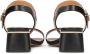 Kazar Minimalistische zwarte korrellederen sandalen Black Dames - Thumbnail 3