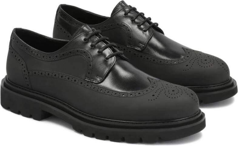 Kazar Moderne Derby schoenen met elegante decoratie Black Heren