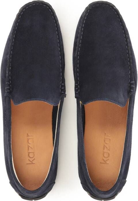 Kazar Navy Blue Rijdende Mocassins