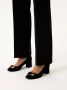 Kazar Nubuck pumps met een brede hak Black Dames - Thumbnail 3