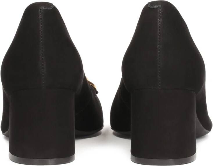 Kazar Nubuck pumps met een brede hak Black Dames
