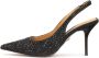 Kazar Open hiel pumps met vierkante tip Black Dames - Thumbnail 6