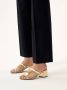 Kazar Openwork gouden muiltjes versierd met een monogram Yellow Dames - Thumbnail 3