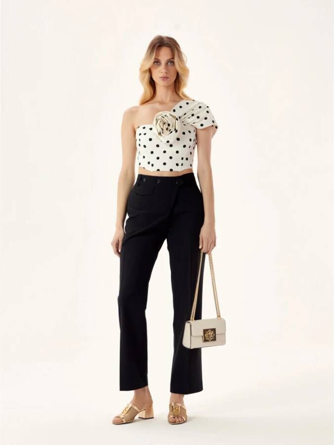 Kazar Openwork gouden muiltjes versierd met een monogram Yellow Dames