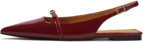 Kazar Platte bordeauxrode lakleren pumps