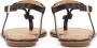Kazar Platte flip-flop sandalen met metalen versiering Black Dames - Thumbnail 7
