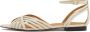 Kazar Platte leren sandalen met verlengde neuzen - Thumbnail 2