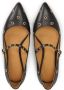 Kazar Platte pumps met band en metalen oogjes Black Dames - Thumbnail 5