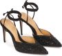 Kazar Platte veterschoenen met open hiel Black Dames - Thumbnail 4