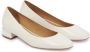 Kazar Platte witte leren pumps White Dames - Thumbnail 3