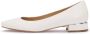 Kazar Platte witte leren pumps White Dames - Thumbnail 6