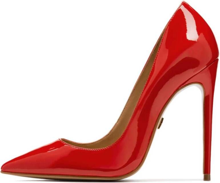 Kazar Rode Lakleren Stiletto`s met Spitse Teen Red Dames
